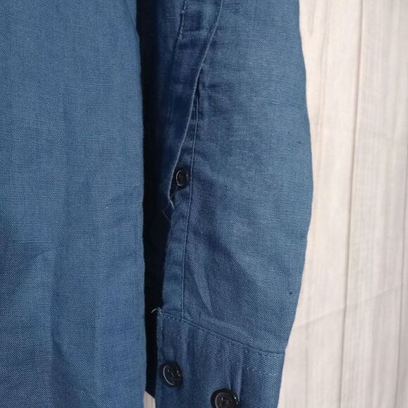 Calvin Klein Shirt‎ Men's Small Linen Blend - Picture 3 of 6